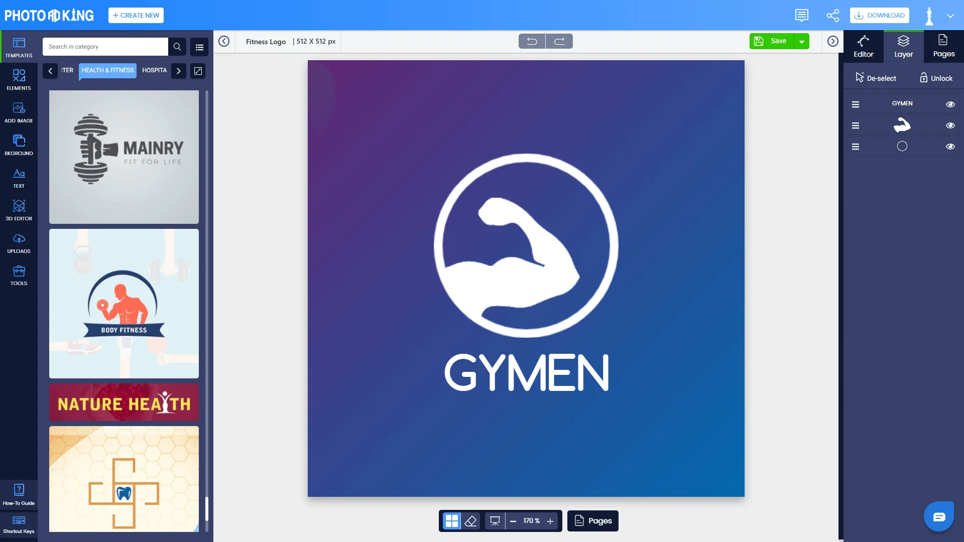 fitness logo design